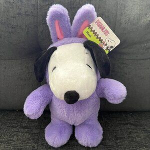 2025 PEANUTS EASTER SNOOPY 15” LAVENDER BUNNY PLUSH-CVS EXCLUSIVE-NWT!